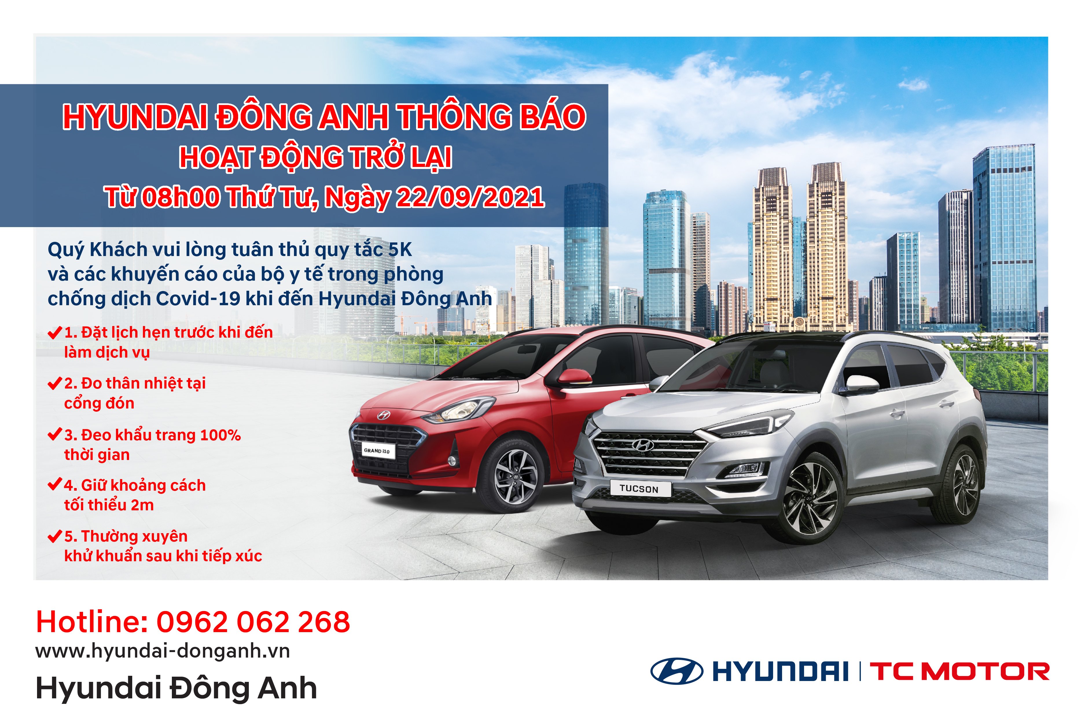 THÔNG BÁO LỊCH LÀM VIỆC TRỞ LẠI SAU THỜI GIAN NGHỈ GIÃN CÁCH